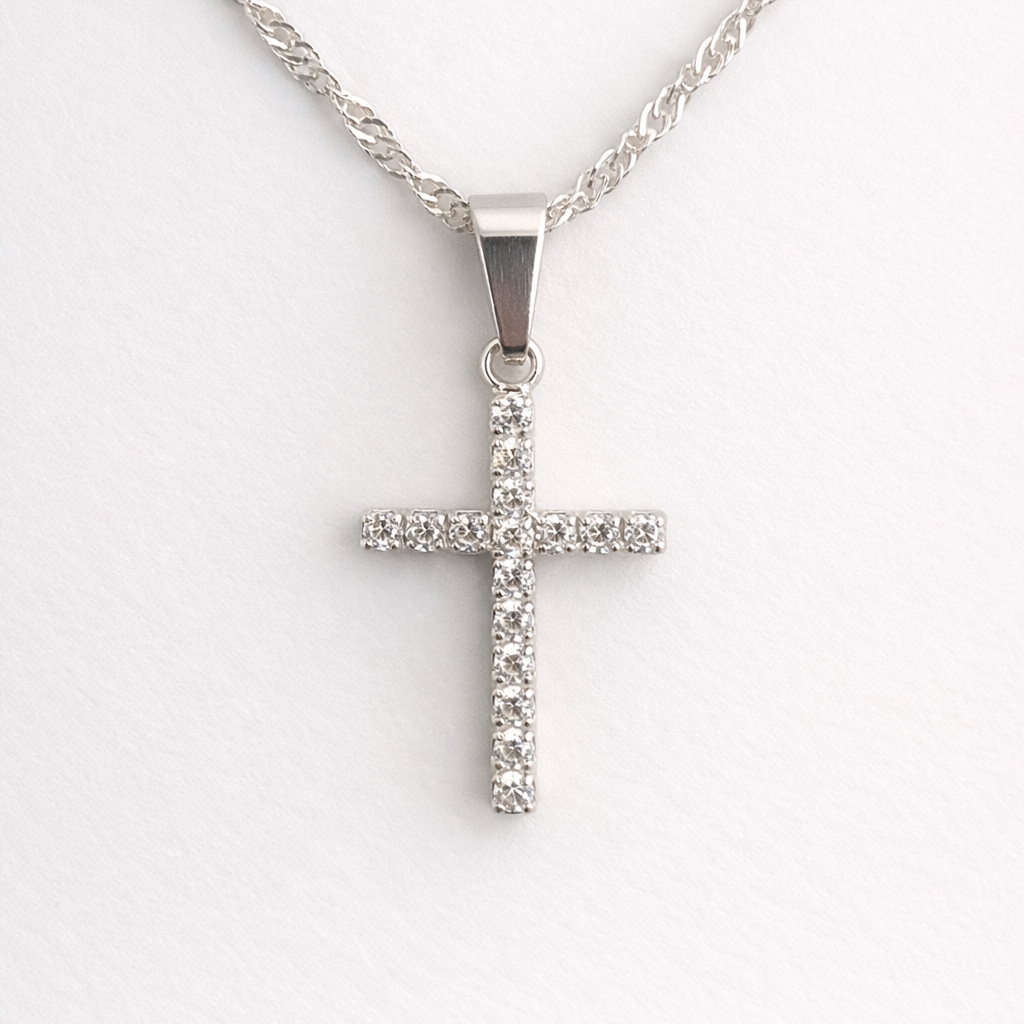 Collar cruz circones