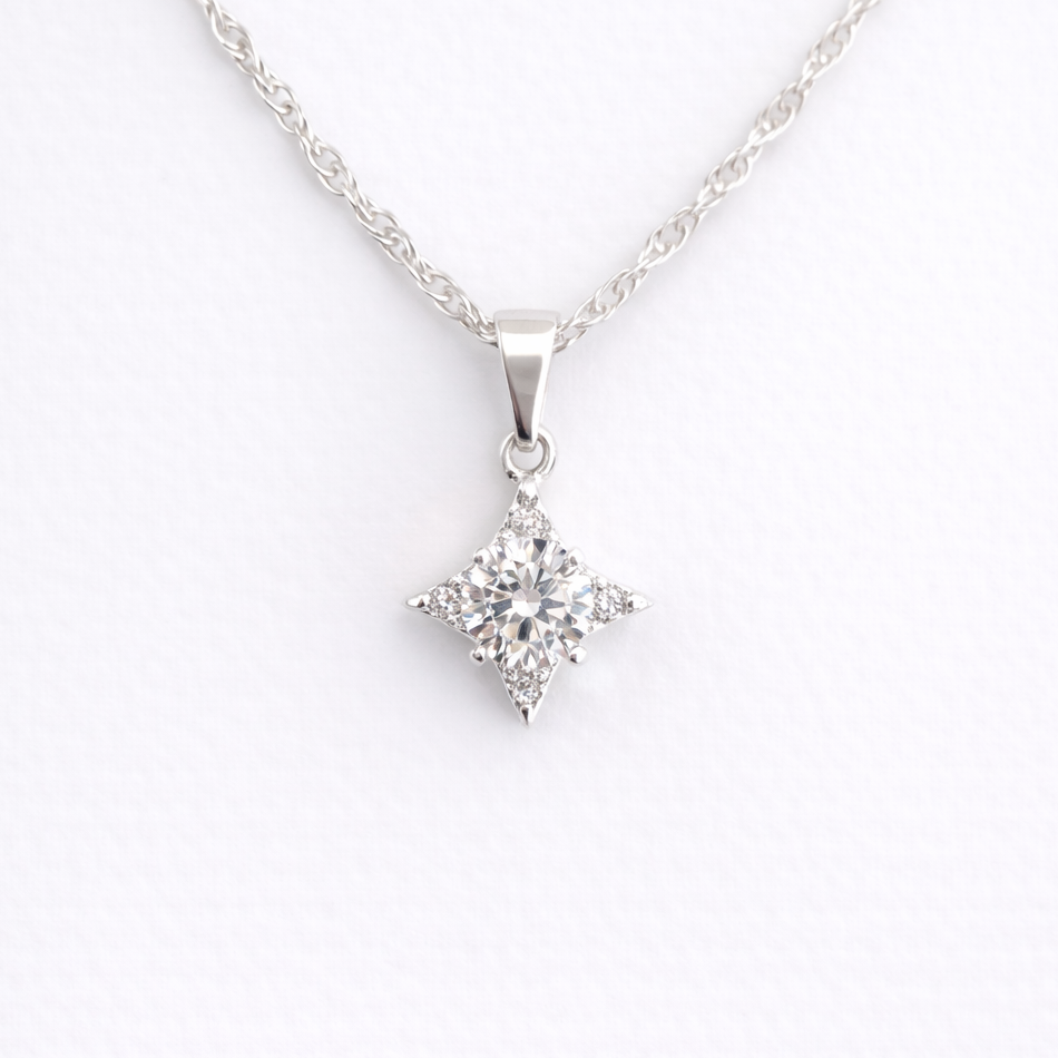 Collar destello circón