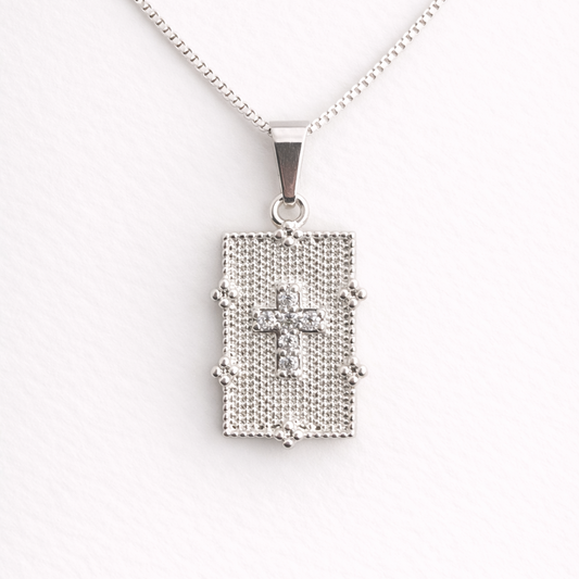 Collar medalla de cruz