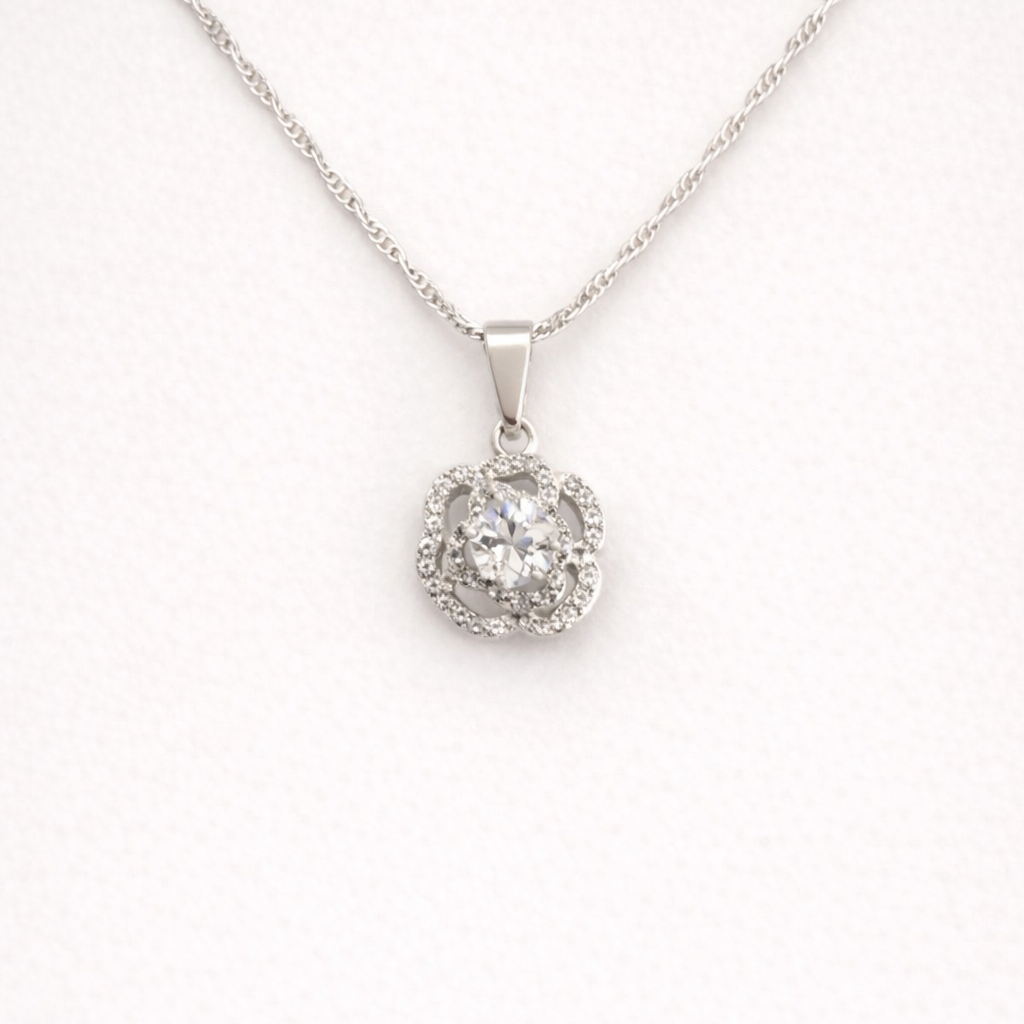 Collar Rosa Blanca