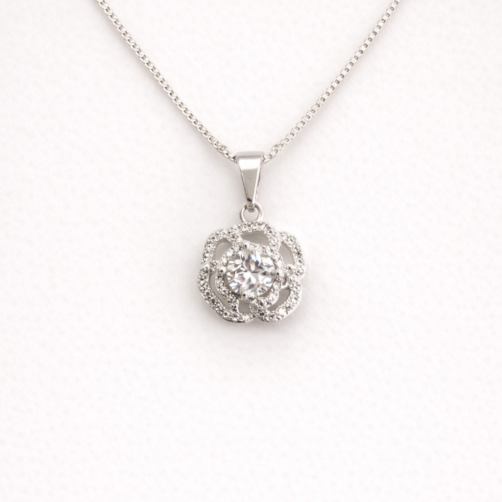 Collar Rosa Blanca